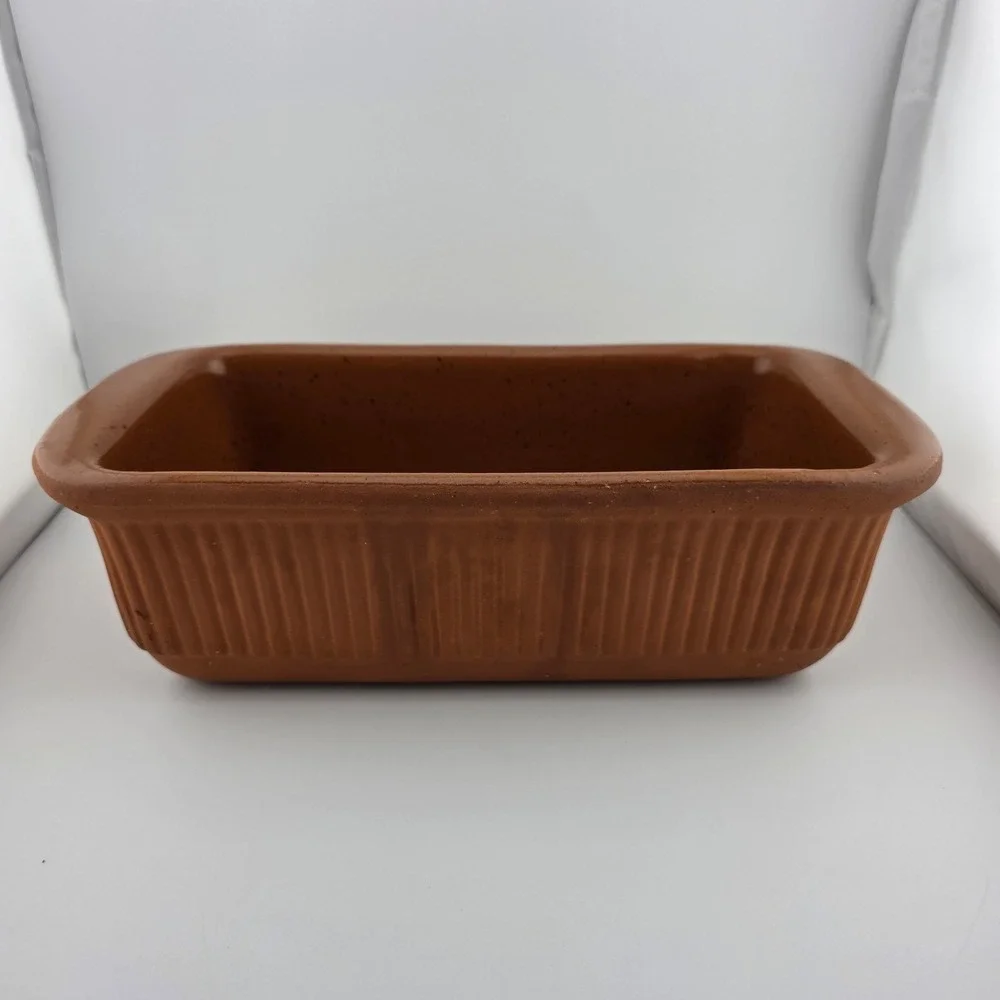 Terracotta Loaf Pan Baking Dish Clay Ramekin Oven‎ Safe Bread Cake